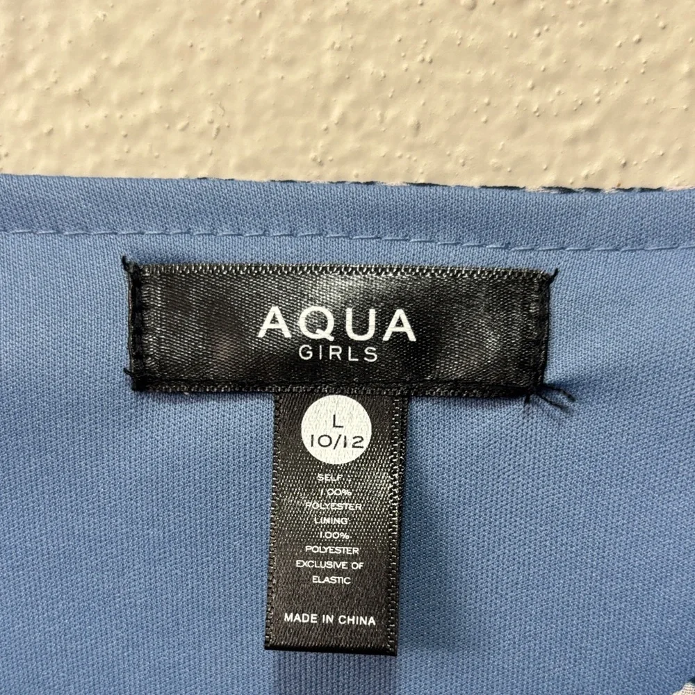 Aqua Patterned Ruffle Dress - Picture 4 of 7